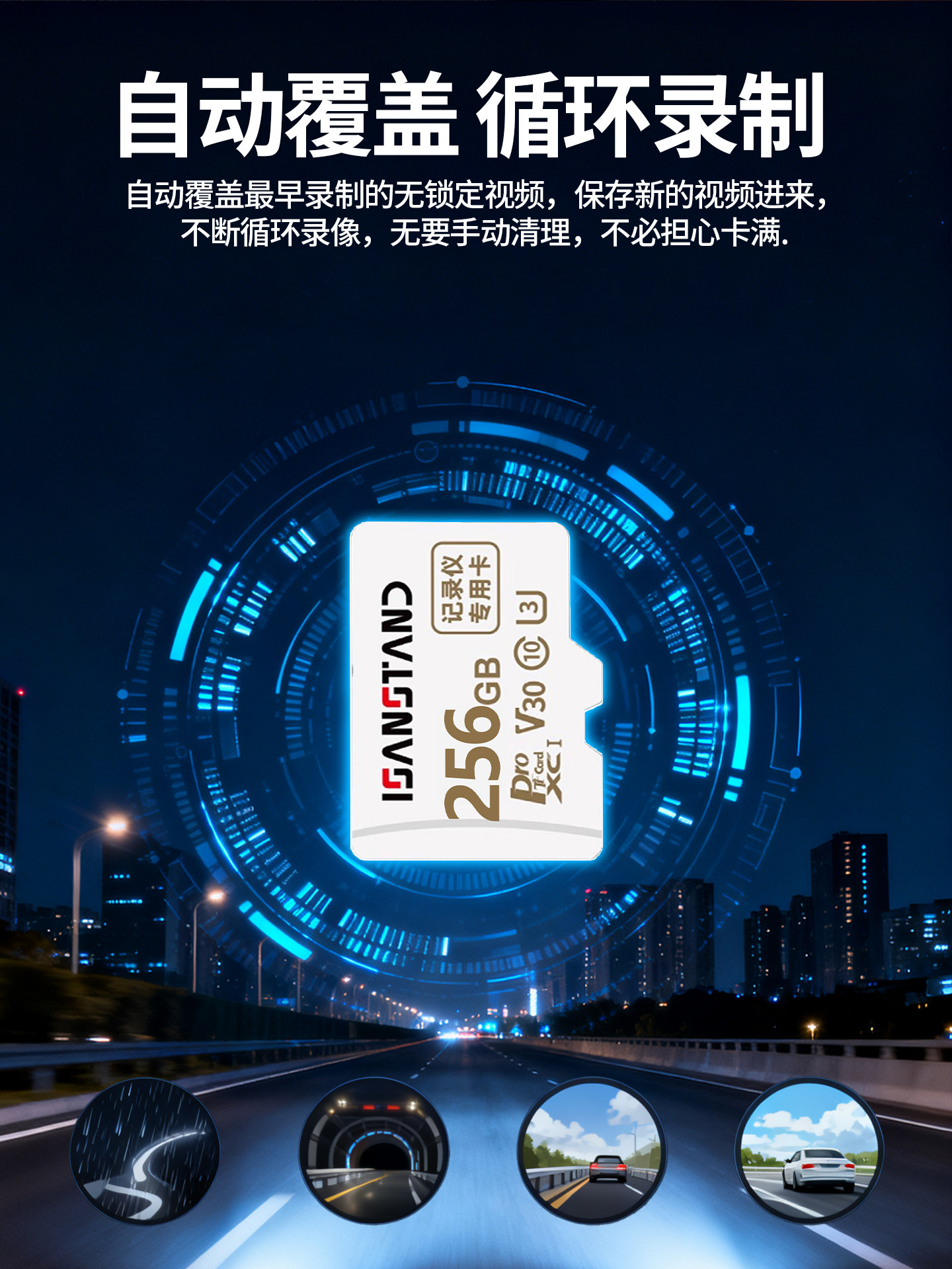 Suitable for Wenjie M7M8M9 Dedicated Driving Recorder Memory Card, Sentry Mode Storage Card, Car Accessories and Supplies