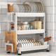 Kitchen Storage Rack for Bowls and Plates, Multifunctional Countertop Organizer, Bowl Cabinet, Bowl Rack, Bowl and Chopstick Draining Rack