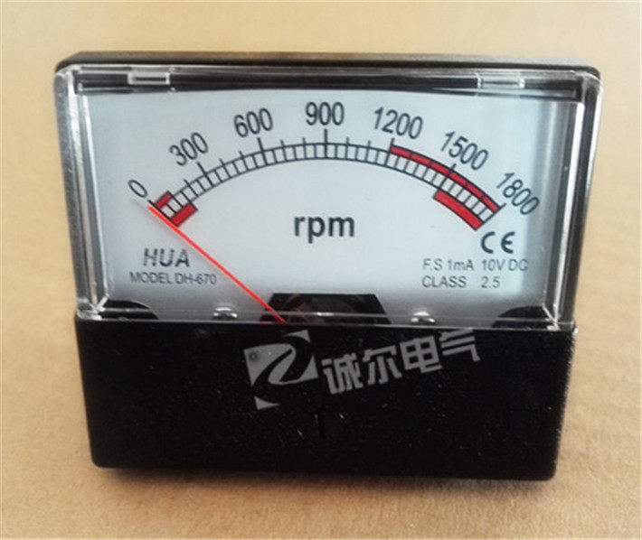 HUA Hua Wei DH670 pointer type DC AC voltage inverter with tachometer 1800rpm to DC10V