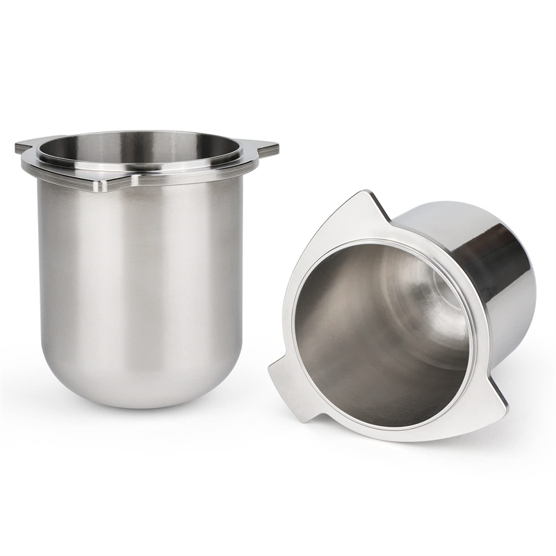 54mm Stainless Steel Powder Receiving Cup, Specially Designed for Sage Coffee Machines Sage870/875/876/880/878, for Precise Dosing