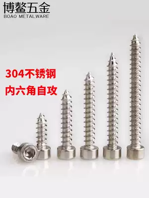304 stainless steel hexagon socket self-tapping screw speaker Zigong screw audio horn tip tail screw M2-M6
