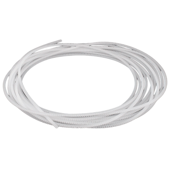 Toothed nylon rolled strip insulated black and white wire guard cover