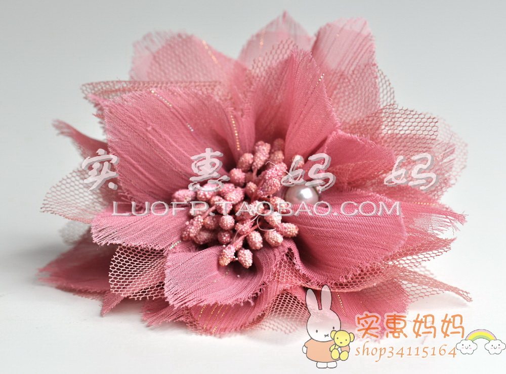 Shanghai Spot Japan Straight sent by hand to make noble and elegant Temperament Pink Orange Brooch Chest Flowers