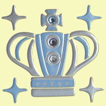 Shanghai Spot Japan Straight Sends High Time Painted Crown Shiny Phone Stickers