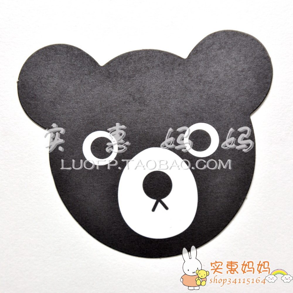 Shanghai Spot Japan mikihouse DB Little Black Bear cute message bookmarking convenience post