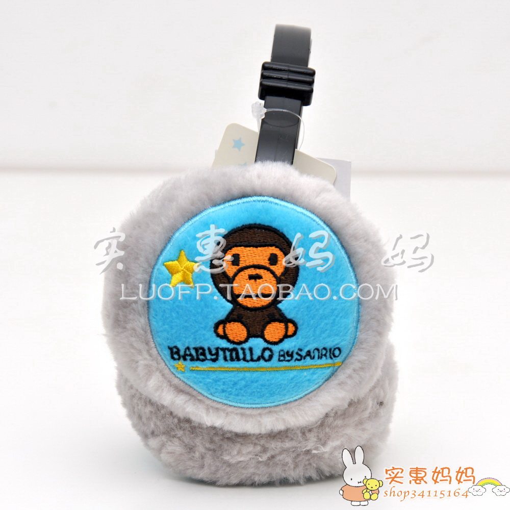 Shanghai Spot Japan Straight Away BABY MILO bape small monkey wool suede warm and cold-proof ear cover