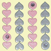 Shanghai Spot Japan Direct sends high-time painted silver powder loving big phone stickers