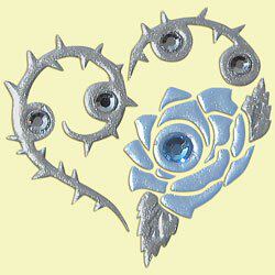 Shanghai Spot Japan Straight Sends High Time Painted Rose Loving Blue Phone Stickers