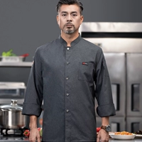 Серый топ с длинными рукавами (метка кожи Sc-Single Row) (метка кожи Sc-Single Row)