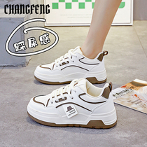 Womens 2024 New Spring and Autumn Style White Shoes for Women Versatile and Popular Sports Shoes with Soft Soles Soft Surfaces and Comfortable Womens Shoes