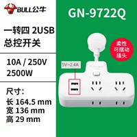 9722Q [One -Turn четыре полосы двойного USB] Total Switch