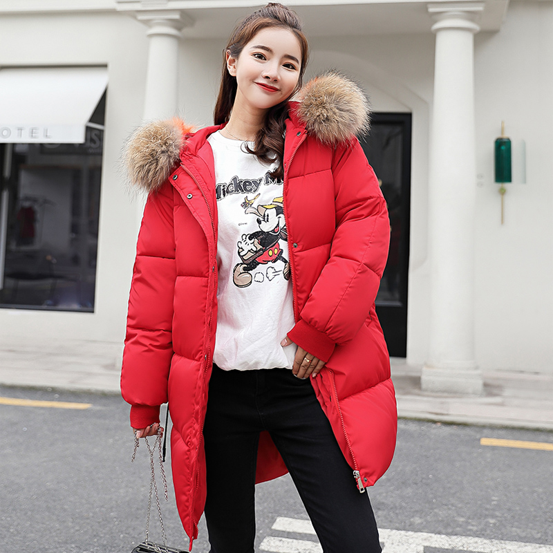 Anti-mùa qingcang xuống bông quần áo dày nữ áo khoác quần áo bánh mì mùa đông tấm bông Hàn Quốc phiên bản của bf dài phụ nữ bông quần áo vừa