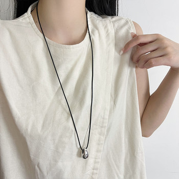 Minimalist cold style metal pendant necklace