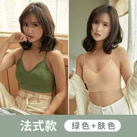 Французский минималистский стиль [зеленый+цвет кожи]