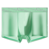 Mens underwear ice mesh breathable thin antibacterial boxer shorts boys seamless boxer briefs summer