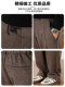 Heavy woolen drapey casual pants for men 2025 new autumn and winter straight loose and velvet thickened commuting trousers