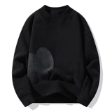 Мужская утепленная демисезонная бархатная японская толстовка с круглым воротником для влюбленных