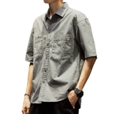 Сексуальная тонкая хлопковая рубашка, в американском стиле