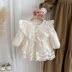 Baby Clothes, Spring and Autumn Lace Dresses, Full Moon Outfits, Romper, Baby Girl's 100-Day Banquet, One-Year-Old Princess Dress, Formal Dress