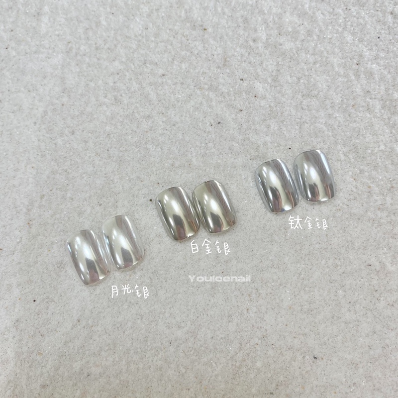 Youleenail Nail Art Imported Magic Mirror Powder Silver Mirror Powder Three-Color Silver