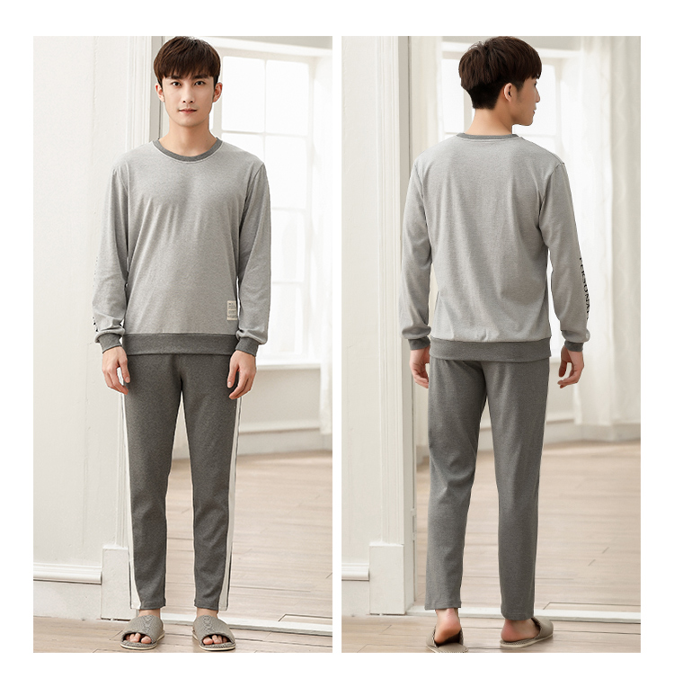 Cặp đôi cotton dài tay đồ ngủ nam và nữ mùa xuân giản dị phim hoạt hình cotton kích thước lớn phục vụ nhà mùa thu kiểu đồ bộ thun