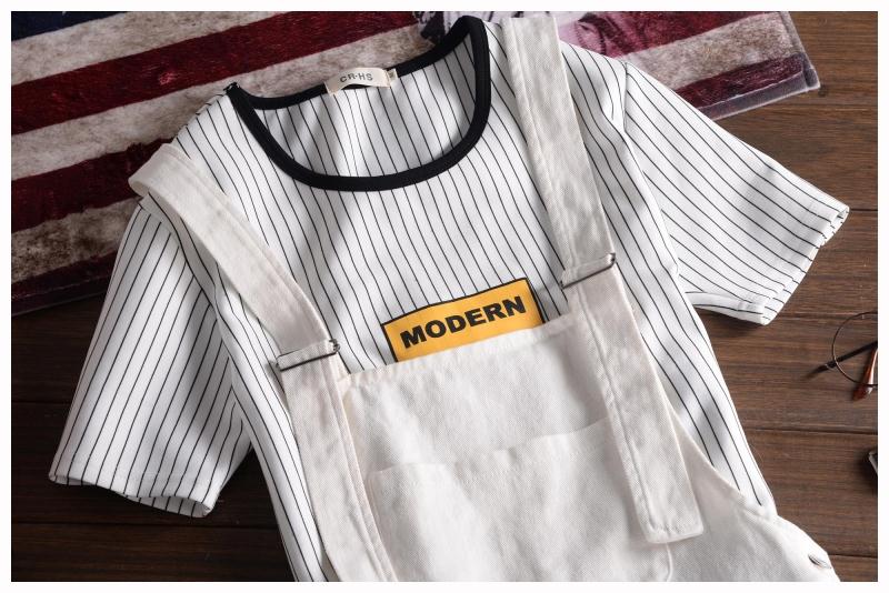 Mùa hè mới Hàn Quốc nam màu rắn lỗ jumpsuit Hàn Quốc mùa hè yếm quần short nam giản dị quần dài nam