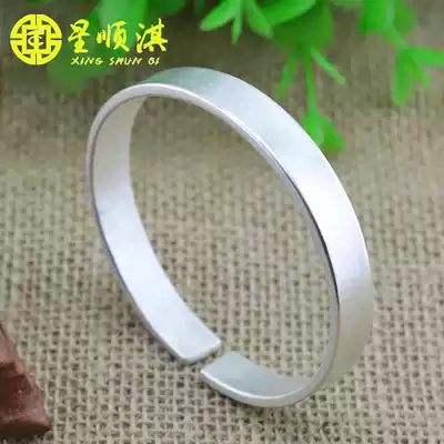 Glossy silver bracelet star Shunqi silver couple bracelet National style foot silver bracelet sterling silver bracelet