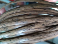 Черный эффект немного плоского ротанга 1 кот