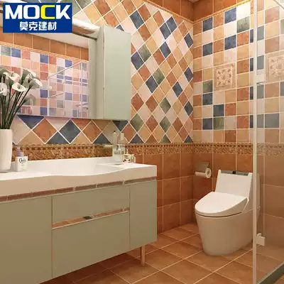 American vintage tile powder room kitchen bathroom antique brick color 300 pastoral yard balcony non-slip floor tiles