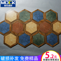 Hex Brick American Country Pastoral Hexagon Tile Dining Kitchen Toilet Terrace Courtyard Retro Wall Floor Tiles