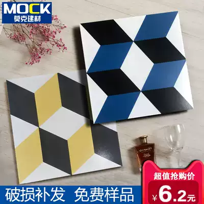 Small tiles Net red powder room tiles Dining room kitchen Blue 300x300 balcony toilet entrance floor tiles