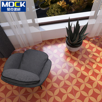 Abject Poverty Law Style Retro Convent Square Small Flower Brick Kitchen Toilet Wall Floor Tiles Art Flower Film Genguan Moroccan Tile