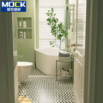 Fan-style toilet fresh flower brickwork Butter Fruits Green Tile Kitchen art Flowers Balcony Wall Brick Non-slip Floor Tiles