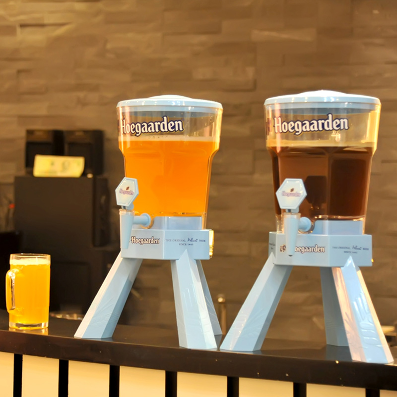 Douyin net red wine cannon creative bar clear bar triangle wine bubble European-style Fubaijia wine cannon wine tower 3L barrel wine glass