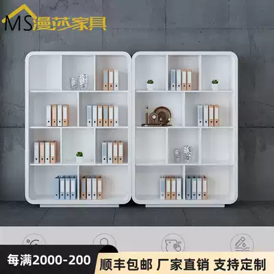Mansha new paint file cabinet wooden boss table supporting bookcase data cabinet file cabinet low cabinet storage cabinet