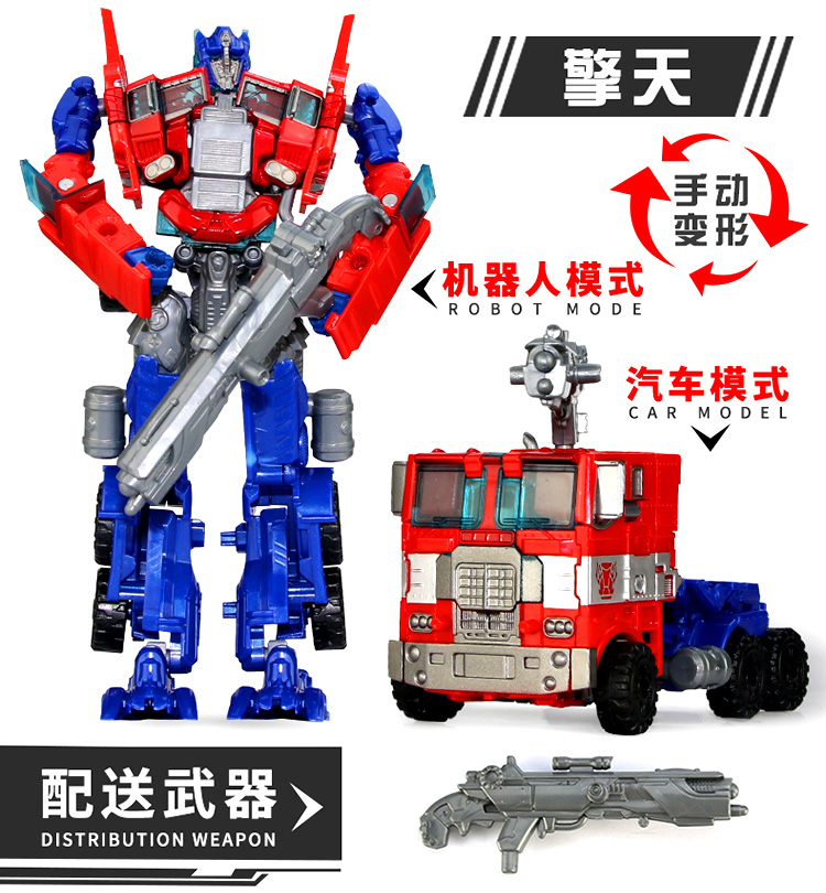 Biến đổi đồ chơi King Kong 5 Optimus Hornet xe robot mô hình cảnh sát xe khủng long hướng dẫn trẻ em quà tặng nam - Gundam / Mech Model / Robot / Transformers gundam đẹp giá rẻ