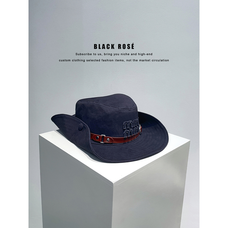 Black Rosé Outfit Inspiration Alert! Belt Buckle Western Cowboy Hat, Sun-Shading Wide-Brimmed Bucket Hat Black Rosé Outfit Inspiration Alert! Belt Buckle Western Cowboy Hat, Sun-Shading Wide-Brimmed Bucket Hat