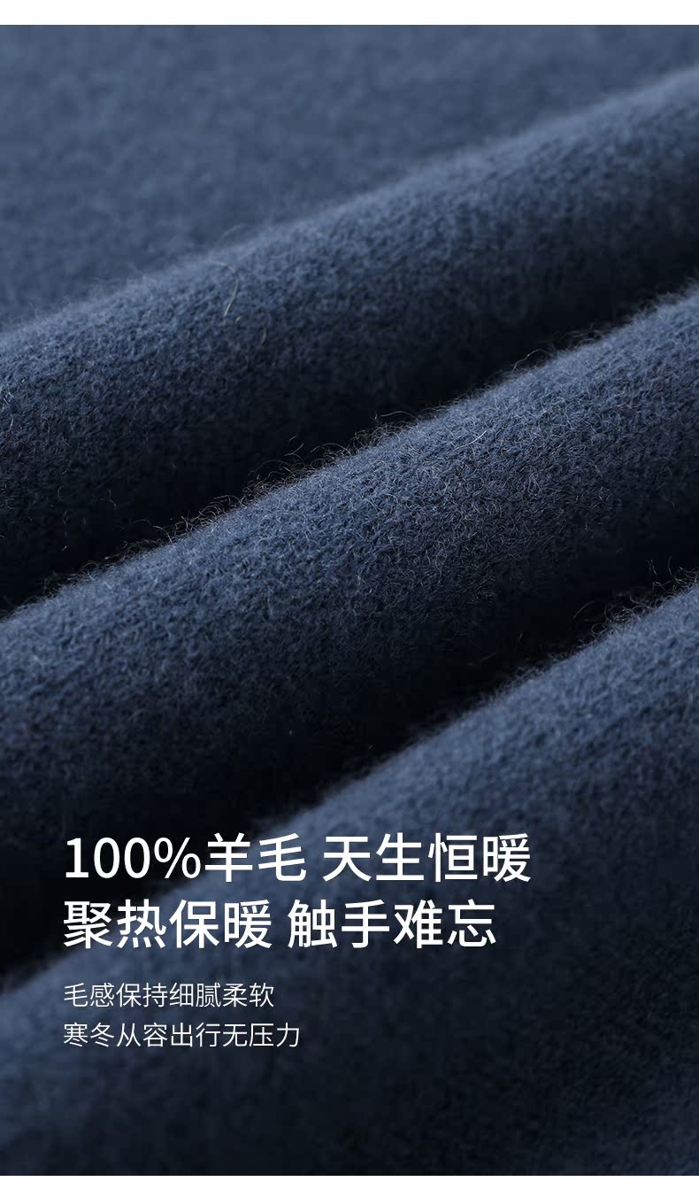 李佳琦精选 凌克 100%羊毛衫 新款拉链领 图3