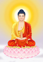 High-definition red-clothed portrait of Medicine Buddha decorative painting sticker Buddha statue painting photo paper plastic-sealed crystal table customized Medicine Buddha