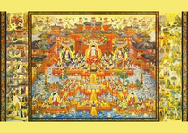 Custom Western Extreme Lean World Solemn Portrait Portrait Photographic Paper Plastic-plastic Statue Buddha painting bifacial printing junction edge