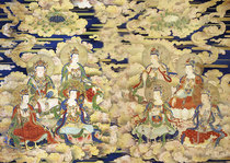 Custom eight Bodhisattvas portrait photo paper Plastic Guanyin Bodhisattva Buddha painting Manjushri Samantabhadra 