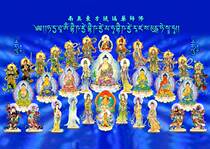 Custom pharmacist portrait of seven Buddhas Eight Bodhisattvas Buddha painting Pharmacist Tathagata protector will be plasticized on photo paper