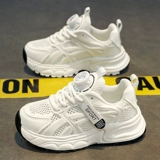 Летняя дышащая детская спортивная белая обувь для мальчиков, мягкая подошва