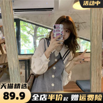 Long sleeves bottom-of-the-coat dress 2022 Early spring New wave Fat Fat mm Skinny Senior Sense Big Code Womens Clothing Winter