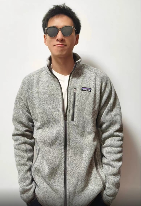 Patagonia Men's Full-Zip Fleece Jacket Gray Wool Blend Patagonia Men's Full-Zip Fleece Jacket Gray Wool Blend
