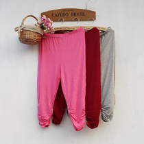 2018 new Model slim seven pants and Korean pants wrinkles and thin 7 points foreign trade pants