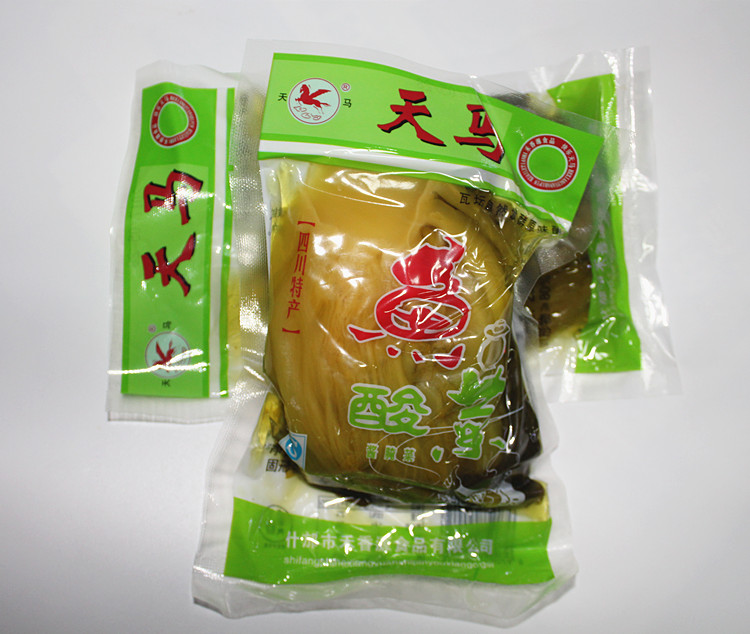 250g Sichuan specialty Tianma brand fish pickled cabbage old altar pickled greens pickled pickled pickled pickled pickled fish with large amount of raw materials