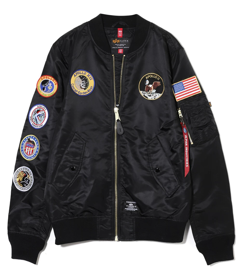 Пуховик-бомбер ALPHA INDUSTRIES мужской L-2B APOLLO GEN II легкий MJL53003C1