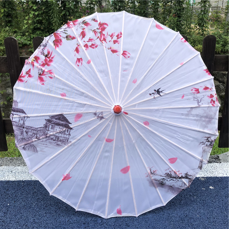 Ancient Assembly Hanfu Photo Write Real Props Umbrella Oil Paper Umbrella Dance Umbrellas Rain Protection Sunscreen Suspended Ceiling Decoration Ancient Wind Umbrella