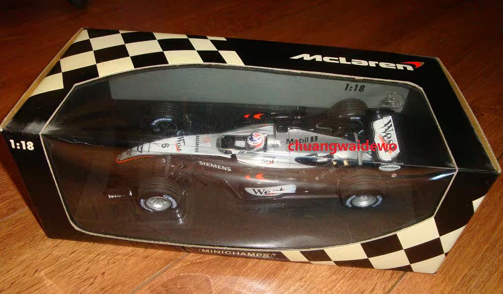F1 Mini Che MP4-19 model KINMI 1:18 2004 WEST tobacco version